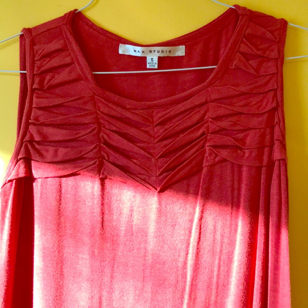 Simple red summer dress